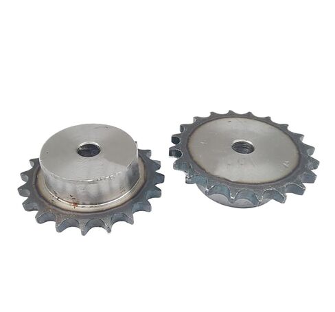 Steel Heavy Duty Motor Pinion Gear 06B Chain Gear 9-19Teeth A3 Steel Industrial Convex Sprocket Wheel Process Hole(12Teeth) in Kuwait
