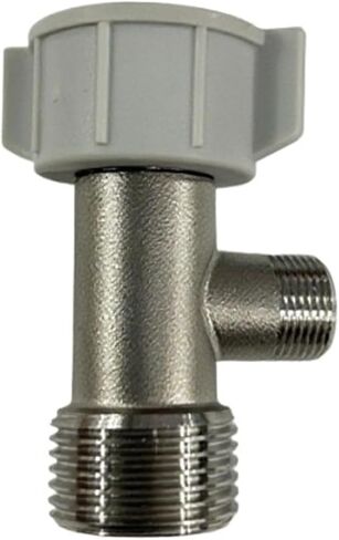 Brass 3/8' 1/2' 9/16' T Valve Adapter Connector for Toilet Seat Bidet Attachment Sprayer Bathroom Plumbing Fittings(White) in Kuwait