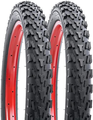 YUNSCM 2-PCS 20" إطارات دراجة 20x2.125/54-406 متوافقة مع إطارات الدراجة الجبلية 20x2.125 in Kuwait