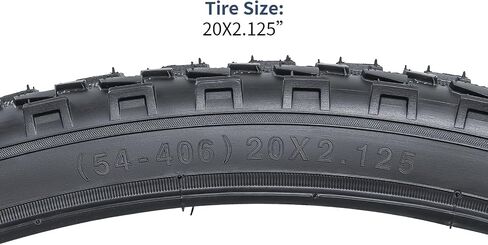 YUNSCM 2-PCS 20" إطارات دراجة 20x2.125/54-406 متوافقة مع إطارات الدراجة الجبلية 20x2.125 in Kuwait