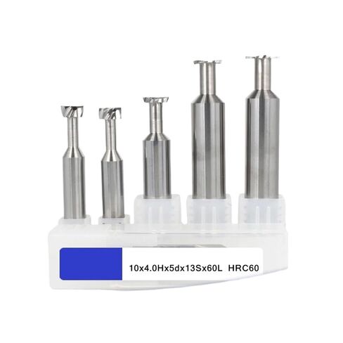 Tungsten Steel T Slot Milling Cutters - Precision Alloy Tool for Machining Aluminum, Copper, and Wood - 1PC(2x0.5Hx1.0dx4Dx50L) in Kuwait