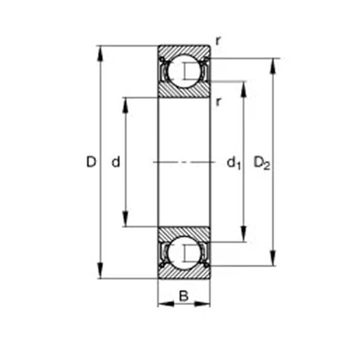 10pcs Bearing 6205 6205Z 6205ZZ 6205-2Z 25x52x15 Shielded Deep Groove Ball Bearings Single Row in Kuwait