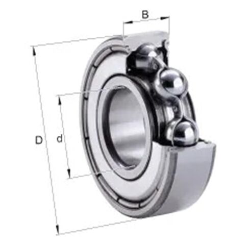 10pcs Bearing 6205 6205Z 6205ZZ 6205-2Z 25x52x15 Shielded Deep Groove Ball Bearings Single Row in Kuwait