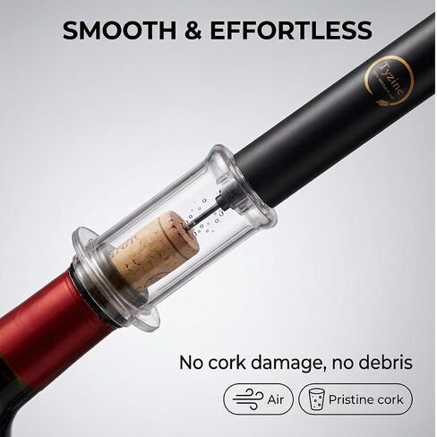 Air Pressure Pump Bottle Opener With Foil Cutter And Aerator Pourer,Simple Cork Remover,Efficient Corkscrew Bottle Opener,Great For Wine Lovers,Perfect Wine Gift. (Black 3 set) in Saudi Arabia