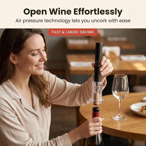 Air Pressure Pump Bottle Opener With Foil Cutter And Aerator Pourer,Simple Cork Remover,Efficient Corkscrew Bottle Opener,Great For Wine Lovers,Perfect Wine Gift. (Black 3 set) in Saudi Arabia