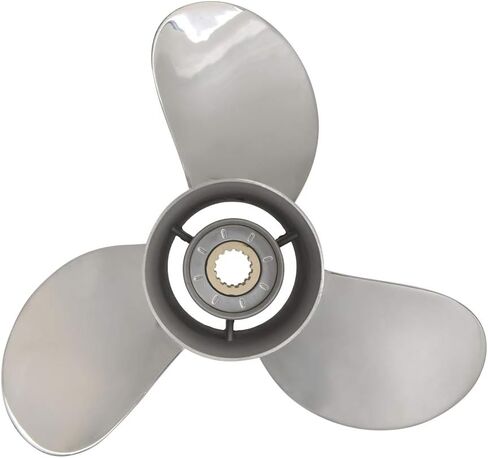 13 1/2 x 15 Stainless Steel Outboard Boat Propeller for Yamaha Engines 50 70 75 80 90 100 115 125 130HP 13.5 x 15 Prop 15 Tooth RH in Saudi Arabia
