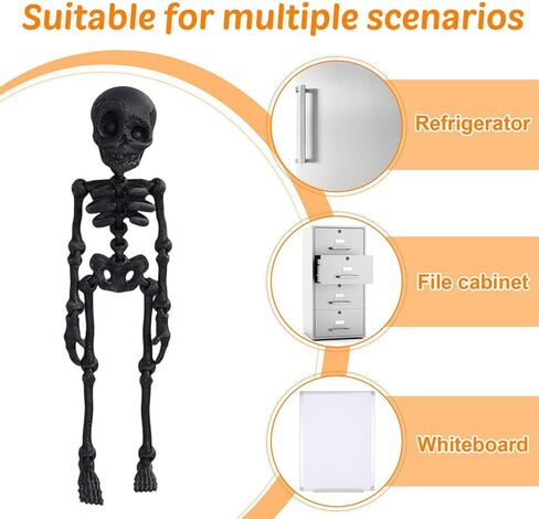 5PCS 3D Skeleton Figure, Novelty Refrigerator Magnet Set for Home & Office Decoration in Kuwait
