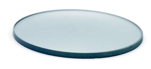 Round Convex Glass Mirror - 3" (75mm) Diameter - 150mm Focal Length - 3.3mm Thick Approx. - Eisco Labs in Kuwait