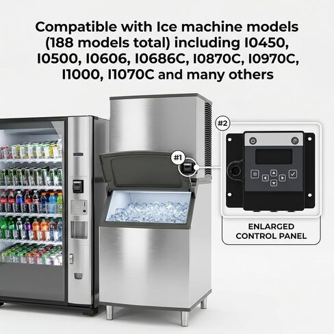 مجموعة مبيت LCD للوحة اللمس 000007926 (بدون شاشة) - بديل متوافق لآلة صنع الثلج Manitowoc مبيت لوحة تحكم متين ومقاوم للرطوبة لصانعي الثلج التجاري in Kuwait