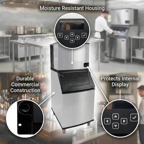 مجموعة مبيت LCD للوحة اللمس 000007926 (بدون شاشة) - بديل متوافق لآلة صنع الثلج Manitowoc مبيت لوحة تحكم متين ومقاوم للرطوبة لصانعي الثلج التجاري in Kuwait