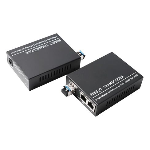 محول الوسائط الليفية منافذ RJ45 المزدوجة إلى SM LC 1000Base LX 20km | 10/100/1000Base-Tx إلى 1000Base-LX، متوافق مع الوضع الفردي SFP 1310nm حتى 20 كم، بديل لأجهزة الإرسال 1.25G in Kuwait