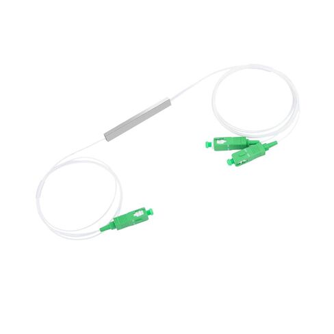 TOP-MAX 1x2 SC/APC PLC Micro Fiber Optical Splitter, Singlemode Optical Splitter for Gigabit Ethernet Data Center LAN Home Wiring and Commercial High-Density Projects in Kuwait