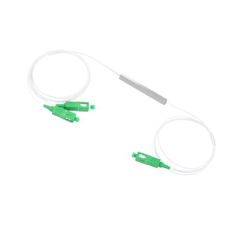 TOP-MAX 1x2 SC/APC PLC Micro Fiber Optical Splitter, Singlemode Optical Splitter for Gigabit Ethernet Data Center LAN Home Wiring and Commercial High-Density Projects in Kuwait