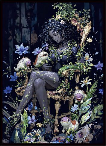 MTG Card Sleeves for Collectible Trading Cards (Poison Ivy), Super Hero, Dark Fantasy Anime Style, Standard Size, 100+4 Count in Kuwait