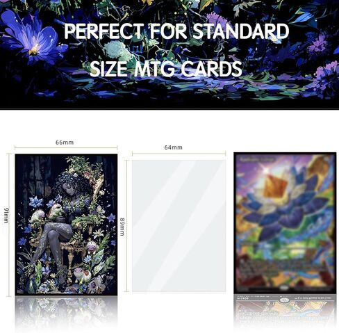 MTG Card Sleeves for Collectible Trading Cards (Poison Ivy), Super Hero, Dark Fantasy Anime Style, Standard Size, 100+4 Count in Kuwait
