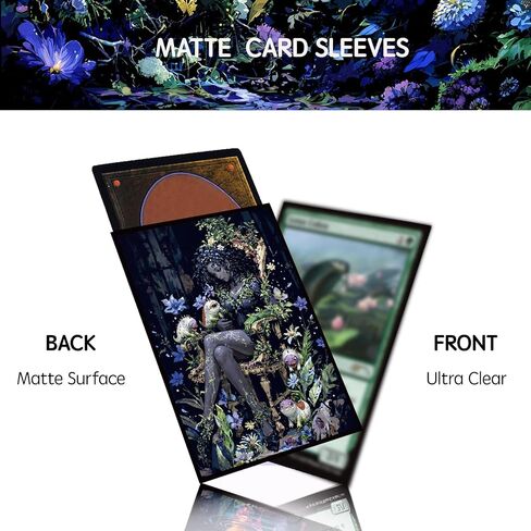 MTG Card Sleeves for Collectible Trading Cards (Poison Ivy), Super Hero, Dark Fantasy Anime Style, Standard Size, 100+4 Count in Kuwait