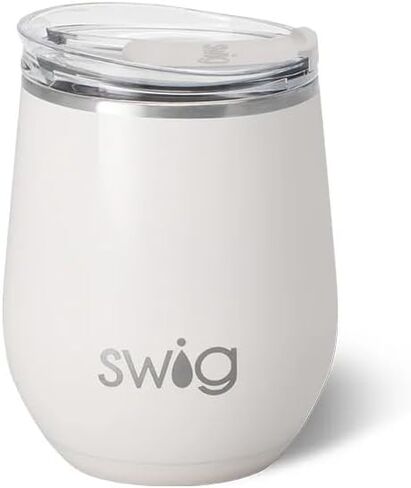 Swig Life 12oz Wine Tumbler with Lid, Stainless Steel, Dishwasher Safe, Portable, Triple Insulated Wine Tumbler (Bride to Be) in Saudi Arabia