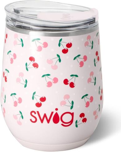 Swig Life 12oz Wine Tumbler with Lid, Stainless Steel, Dishwasher Safe, Portable, Triple Insulated Wine Tumbler (Bride to Be) in Saudi Arabia