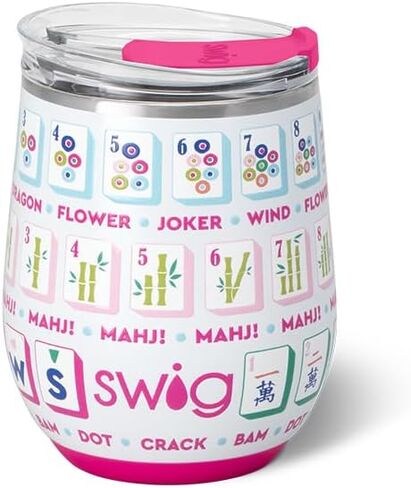 Swig Life 12oz Wine Tumbler with Lid, Stainless Steel, Dishwasher Safe, Portable, Triple Insulated Wine Tumbler (Bride to Be) in Saudi Arabia