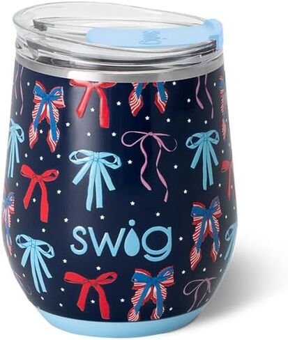 Swig Life 12oz Wine Tumbler with Lid, Stainless Steel, Dishwasher Safe, Portable, Triple Insulated Wine Tumbler (Bride to Be) in Saudi Arabia