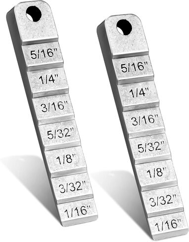 2130 Small Pipe Spacer Wedge Stepped Gauge, 3/4" X 4" Welding Wedges for Pipe Spacing Welding, Stepped Flange Wedge for Pipefitter Tool, Pipe Fitting Wedge Tool (2PCS) in Kuwait