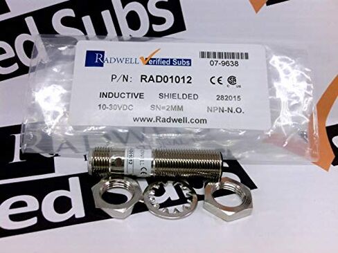 RADWELL Verified Substitute FCM1-1202N-ARS4-SUB 12MM Threaded Body, N/O Output, Cylindrical, Proximity Sensor, 2MM Range, Shielded, INDUCTIVE in Kuwait