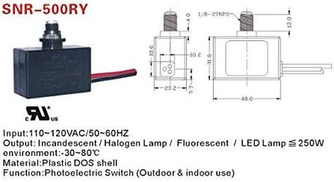 قطع غيار OEM الكهروضوئية LED من الغسق إلى الفجر SNR-500RY (مجموعة من 6) in Kuwait