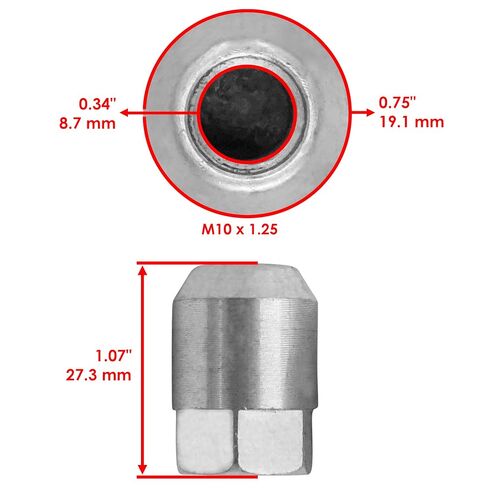 Caltric Wheel Nuts & Studs Compatible with Polaris Sportsman XP 1000 2015-2021/7547361 7518671 in Kuwait