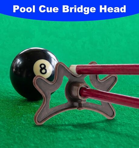 Pool Bridge, Billiards Bridge Replacement, Pool Cue Bridge Head for Pool Table, Home Game, Club & Tournament in Kuwait