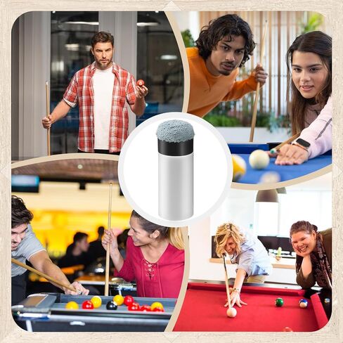 ElevateTech 10 مجموعات من رؤوس عصا البلياردو مع حلقات عصا البلياردو البيضاء 12 مم/13 مم برغي على أطراف عصا البلياردو طقم إصلاح طرف البلياردو ملحقات طاولة البلياردو لإشارات حمامات السباحة (أبيض) in Kuwait