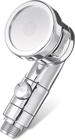 Shampoo Bowl Sprayer Head, Silver Adjustable Handheld Sink Sprayer Head Portable Shower Heads with Stop Water-Saving Function Button for Home Salon Spa Chairs in Kuwait