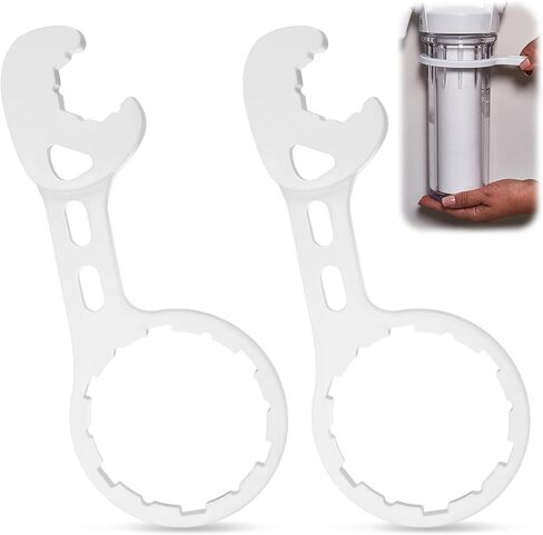 Magluv 2 Pack Water Filter Wrenches Compatible with GE Water Systems GXWH20S, GXWH20T, GXWH20F, GXWH04F, GXRM10RBL, GX1S01R, Replacement for GE Water Filter Housing Wrench in Kuwait