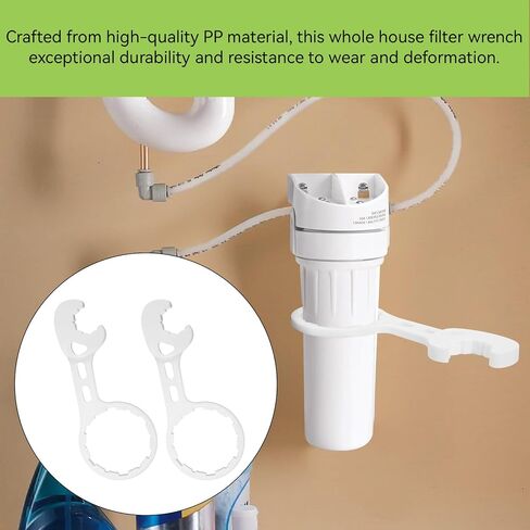 Magluv 2 Pack Water Filter Wrenches Compatible with GE Water Systems GXWH20S, GXWH20T, GXWH20F, GXWH04F, GXRM10RBL, GX1S01R, Replacement for GE Water Filter Housing Wrench in Kuwait