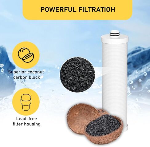 FZ-2 Water Replacement Filter Cartridge Compatible with Frizzlife MP99, MK99, MS99 Water Filter & MV99 RV Filter, Only the CORE FILTER CARTRIDGE 2 Pack in Kuwait