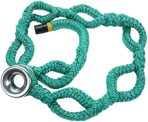 3/4" x 6' Arborist Rigging Ring Sling Rope - Friction Saver with 7 Adjustable Pockets & #3 Aluminum Ring, 14600 lbs MBS for Tree Trimming, Removal & Canopy Anchors in Kuwait