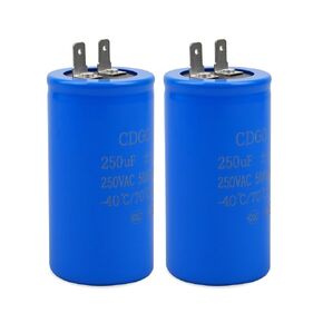 250uF/MFD CD60 Motor Start Capacitor 250VAC 50/60Hz Fit for Electric Motor Starting, 2 Pcs in Kuwait