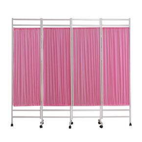 4 Panel Foldable Medical Privacy Screen, 4-Panel Medical Privacy Screen with Wheels, 6-Foot High Foldable Room Divider for Hospitals, Offices, and Beauty Salons(C) in Kuwait