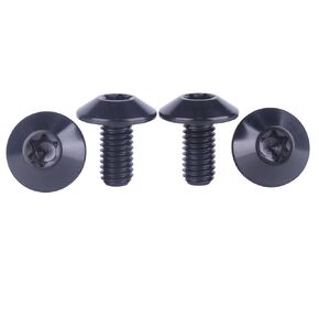 4Pcs Titanium Button Torx Head Bolt, M6, 12/15/20/25mm, Grade 5, Fully Threaded, for Bicycle Motorcycle (Burnt Blue, M6x20mm) in Kuwait