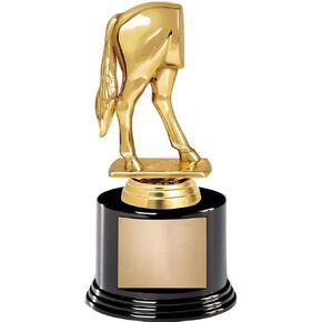 Crown Awards Horses Rear Trophy, 7.25" Horses Rear Trophy with 5 Lines of Text Included in Kuwait