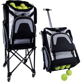 Rover Sports The Packhopper - Tennis Backpack and Ball Hopper in One - Tennis Ball Cart - Tennis Racket Bag and Ball Picker Upper also available for Pickleball in Saudi Arabia