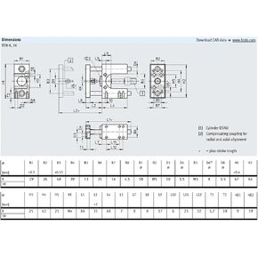 Guide Units for cylinders FENG-32-100 FENG-40-200 FENG-50-300 FENG63-400 FENG80-500 FENG-100-600-GF(500-GF,Feng 40) in Kuwait