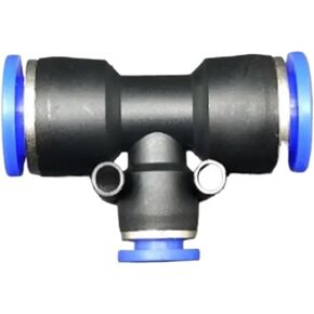 12-6-12mm Tee 3 Way Platic Push In to Fitting Pneumatic Air Plumbing Fittings in Kuwait