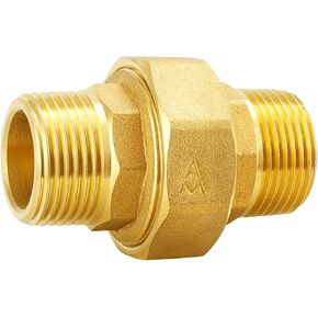H59 النحاس 1/2 "3/4" 1 "2" BSPP ذكر إلى ذكر تركيب الأنابيب سماكة الاتحاد المشترك المياه الغاز مقرنة موصل (1-1/4 ") in Kuwait