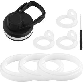 Rubber Seal Gasket for ThermoFlask Spout Lid Chug Lid 24 32 40 64oz, Silicone Seal Ring for ThermoFlask Wide Mouth Lid, Leakproof Gasket O-Ring Set, White 3 Big 3 Small in Kuwait