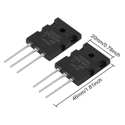10pcs 5 Pairs 2SA1943 2SC5200 Amplifier Transistor PNP NPN High Power Black Audio SiliconTransistor TO-3PL in Kuwait
