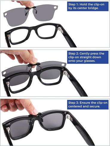 Polarized Clip-on Sunglasses for Ray-Ban Meta Wayfarer RW4008 & Gen 2 RW4012 Large 53-22 for Men Women UV Protection-Black in Kuwait