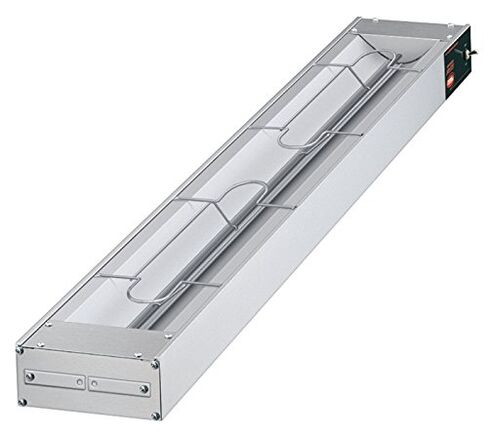Hatco GRAH48 48 بوصة سخان شريطي بالأشعة تحت الحمراء Glo-Ray | جهاز تسخين الطعام بمصباح حراري مع سلسلة خطافات على شكل حرف S لشاحنة طعام كافتيريا المطاعم | 48 بوصة عرض × 2-1/2 بوصة ارتفاع × 6 بوصة عمق | مفتاح تبديل، ألومنيوم، 120 فولت/60/1-ph، 1100 واط in Kuwait