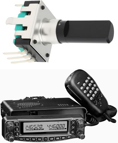 2psc 5 Pin Amateur Radio Transceivers Replacement Encoder Q9000788 Compatible with YAESU FT-897 FT-9897D FT-8800 FT8900 MEM/VFO in Kuwait