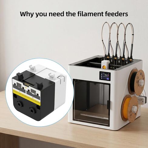 Replacement of Filament Auto Feeder for Snapmaker-U1: Assembly Feeding Unit Support Automatic Loading of Multiple Consumables Spare Parts for 3D Printer U1 in Kuwait