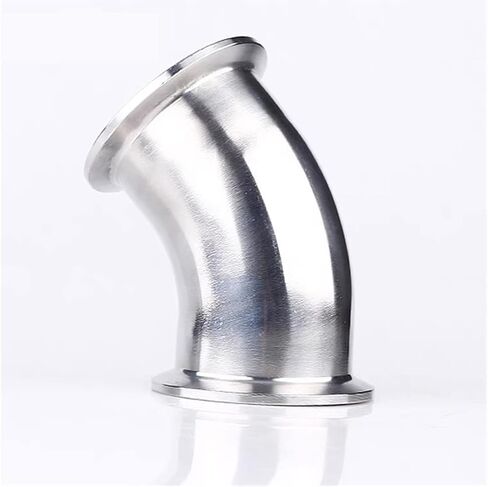 3/4"-4"(19mm-102mm) Tri Clamp 1.5" 2" 2.5" 3" 3.5" 4" 45 Degree Elbow SUS304 Stainless Pipe Fitting Connector Cheerfully (Size : 51mm x Ferrule 64) Fitting in Kuwait